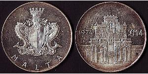 4 Pound Malta (1964 - ) Silver 