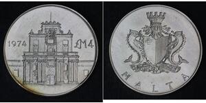 4 Pound Malta (1964 - ) Silver 