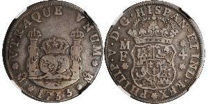 4 Real Nouvelle-Espagne (1519 - 1821) Argent Philippe V d