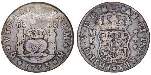 4 Real Nouvelle-Espagne (1519 - 1821) Argent Philippe V d