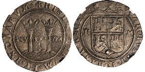 4 Real Nouvelle-Espagne (1519 - 1821) Argent Charles V du Saint-Empire  (1500-1558)