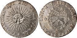 4 Real Provinces-Unies du Río de la Plata (1810 -1831) Argent 