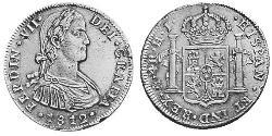 4 Real Vizekönigreich Neuspanien (1519 - 1821) Silber Ferdinand VII. von Spanien (1784-1833)
