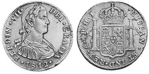 4 Real Vizekönigreich Neuspanien (1519 - 1821) Silber Ferdinand VII. von Spanien (1784-1833)