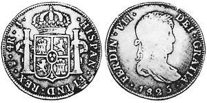 4 Real Vizekönigreich des Río de la Plata (1776 - 1814) / Bolivien Silber Ferdinand VII. von Spanien (1784-1833)