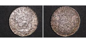 4 Real Spanish Mexico  / Kingdom of New Spain (1519 - 1821) Silver Ferdinand VI of Spain (1713-1759)