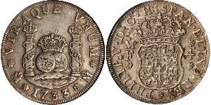 4 Real 新西班牙總督轄區 (1535 - 1821) 銀 Philip V of Spain(1683-1746)