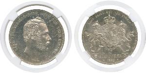 4 Riksdaler United Kingdoms of Sweden and Norway (1814-1905) Silber Karl XV. (Schweden) (1826 - 1872)