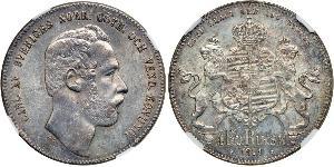 4 Riksdaler United Kingdoms of Sweden and Norway (1814-1905) Silber Karl XV. (Schweden) (1826 - 1872)