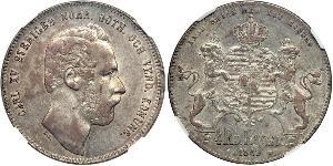 4 Riksdaler United Kingdoms of Sweden and Norway (1814-1905) Серебро Карл XV (1826 - 1872)