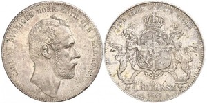 4 Riksdaler United Kingdoms of Sweden and Norway (1814-1905) Срібло Карл XV (1826 - 1872)