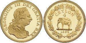 4 Rixdollar Sri Lanka/Ceylon / United Kingdom of Great Britain and Ireland (1801-1922) Gold George III (1738-1820)