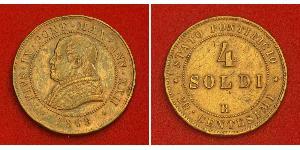 4 Soldo États pontificaux (752-1870)  Pie IX (1792- 1878)
