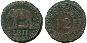 4 Stiver / 1/12 Rixdollar Sri Lanka (1948 - ) Rame Giorgio III (1738-1820)