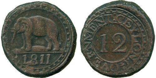 4 Stiver / 1/12 Rixdollar Sri Lanka (1948 - ) Rame Giorgio III (1738-1820)