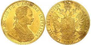 4 Дукат Австро-Венгрия (1867-1918) Золото Франц Иосиф I (1830 - 1916)