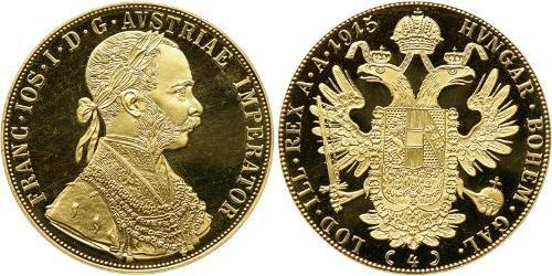 4 Дукат Австро-Венгрия (1867-1918) Золото Франц Иосиф I (1830 - 1916)