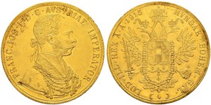4 Дукат Австро-Угорщина (1867-1918) Золото Франц Иосиф I (1830 - 1916)
