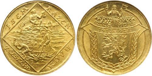 4 Дукат Чехословакія (1918-1992) Золото 