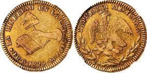 4 Ескудо Second Federal Republic of Mexico (1846 - 1863) Золото 