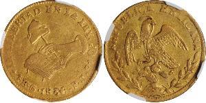 4 Ескудо Second Federal Republic of Mexico (1846 - 1863) Золото 