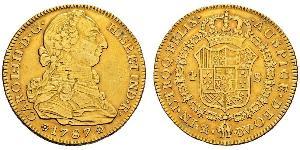 4 Ескудо Іспанська Імперія (1700 - 1808) Золото Карл III король Іспанії (1716 -1788)