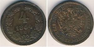 4 Крейцер Австрийская империя (1804-1867) Медь 