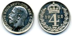 4 Пенни Великобритания (1922-) Серебро Георг V (1865-1936)