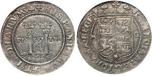 4 Реал Нова Іспанія (1519 - 1821) Срібло Карл V імператор Священної Римської імперії (1500-1558)