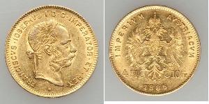 4 Флорин Австро-Венгрия (1867-1918) Золото Франц Иосиф I (1830 - 1916)