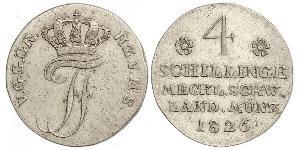 4 Шиллинг Duchy of Mecklenburg-Schwerin (1352-1918) Серебро Фридрих Франц I Мекленбургский