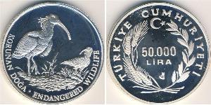 50000 Lira Turchia (1923 - ) Argento 