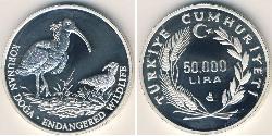 50000 Lira Turquía (1923 - ) Plata 