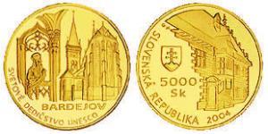 5000 Krone Slowakei Gold 