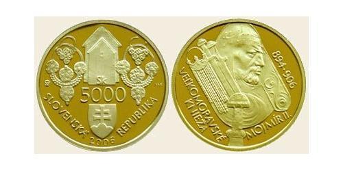 5000 Krone Slovacchia Oro 