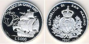 5000 Lira Saint-Marin (301 - ) Argent 