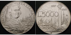 5000 Lira Italia Argento 