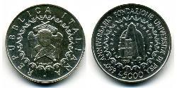 5000 Lira Italien Silber 