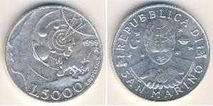 5000 Lira San Marino (301 - ) Silber 