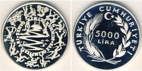 5000 Lira Türkei (1923 - ) Silber 