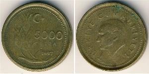 5000 Lira Turquie (1923 - )  