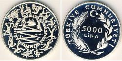 5000 Lira 土耳其 銀 