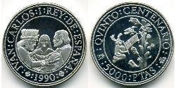 5000 Peseta Royaume d’Espagne (1976 - ) Argent 