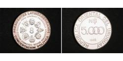 5000 Peso 乌拉圭 銀 