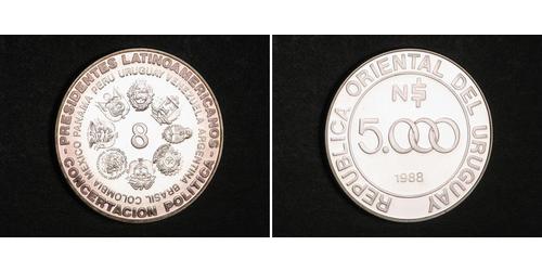 5000 Peso 乌拉圭 銀 