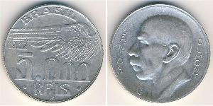 5000 Reis Brésil Argent 