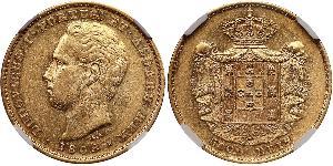 5000 Reis Kingdom of Portugal (1139-1910) Gold Ludwig I. (Portugal) (1838 - 1889)