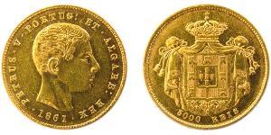 5000 Reis Kingdom of Portugal (1139-1910) Gold Peter V of Portugal (1837-1861)