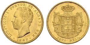 5000 Reis Kingdom of Portugal (1139-1910) Gold Ludwig I. (Portugal) (1838 - 1889)