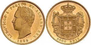 5000 Reis Kingdom of Portugal (1139-1910) Gold Luís I of Portugal (1838 - 1889)